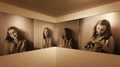 A series of photographs reveals a smiling and contemplative Anne Frank