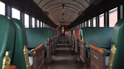 El interior de un antiguo vagón