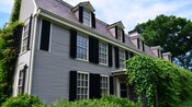 Exterior of President John Adams mansion known as the Old House
