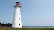 A lighthouse overlooking the water