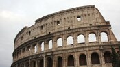 The ruins of the Roman Colosseum