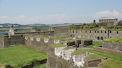 Stone ruins in the countryside