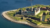 Foto aérea do Castelo de Kronborg