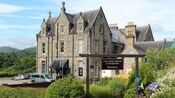 The entry gate to the Loch Ness Centre and Exhibition