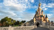 A bridge leading to Sleeping Beauty Castle