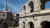 Arles Amphitheatre in the middle of the city