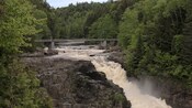 Suspension Bridge above Montmorency Falls