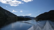 The placid waters of a fjord