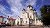 Exterior neorrusso da Igreja Ortodoxa Russa em Tallinn, Estônia