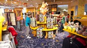 Guests browse through the colorful merchandise of a well-stocked gift shop