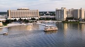 Vista panorámica de Disney's Contemporary Resort y Bay Lake Tower