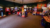 A video arcade at Disney's Coronado Springs Resort