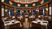 Área de comidas Yachtsman Steakhouse en Disney's Yacht Club Resort