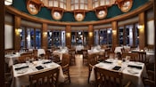 Yachtsman Steakhouse dining area in Disney's Yacht Club Resort