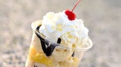 The banana split dazzler sundae