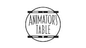 A logo of Animator’s Table, featuring illustrations of Disney characters