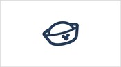 Um ícone de chapéu de marinheiro com o logotipo do Mickey Mouse