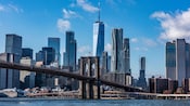 The Brooklyn Bridge and New York City skyline
