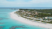Vista aérea do litoral no Disney Lookout Cay at Lighthouse Point Vista aérea do litoral no Disney Lookout Cay at Lighthouse Point