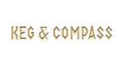 El logotipo de Keg and Compass, un bar temático marino en el crucero Disney Wish 