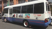 A wheelchair accessible tour bus in Antigua