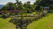 A garden at Fairview Great House and Gardens on Saint Kitts