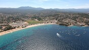 The seaside town of Porticcio and its surroundings on the Gulf of Ajaccio, France