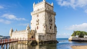 Belém Tower on the bank of the Tagus River