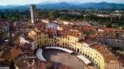 The Piazza dell’Anfiteatro in Lucca, Italy