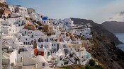 The island village of Oia in Santorini, Greece