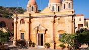 Façade of Agia Triada Monastery in Greece