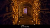 A series of interconnected ancient tunnels