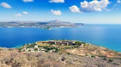 An ancient military installation overlooking a bay