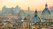 The buildings and architecture of the city of Rome, Italy