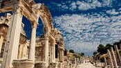 Stone ruins of an ancient neighborhood