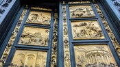 The Gates of Paradise at the front entrance to Cathedral of Santa Maria del Fiore