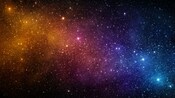 Una colorida galaxia con estrellas