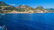 People in a boat near the Amalfi Coast
