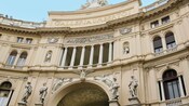 Façade of Galleria Umberto in Naples