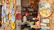 A store with ceramic plates and vases in Ravello, Italy