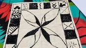 A cloth with geometric designs