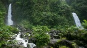 The 2 magnificent waterfalls at Trafalgar Falls, sometimes referred to as the Father and Mother falls