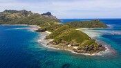 The verdant, mountainous landscape of Fiji 