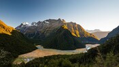 Valle de Routeburn en Nueva Zelanda