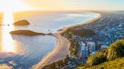 View from the summit of Mount Maunganui in New Zealand