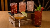5 cocktails from Crockett’s Tavern at The Campsites at Disney’s Fort Wilderness Resort