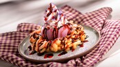 A Huckleberry Funnel Cake from Funnel Cake Marketplace at Epcot International Food and Wine Festival