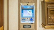 An ATM inside the lobby of Disney’s Coronado Springs Resort 