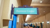 A sign reading ‘Business Center’ at Disney’s Coronado Springs Resort