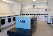 A laundry room in Disney’s All Star Movies Resort